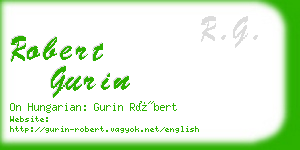 robert gurin business card